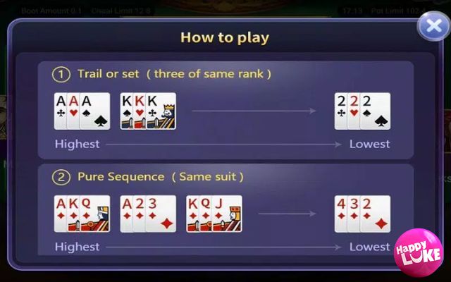 Làm thế nào để tham gia chơi Teen Patti Express ở nhà cái Happy Luke