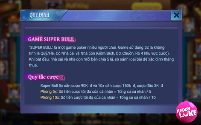 Cách chơi super Bull