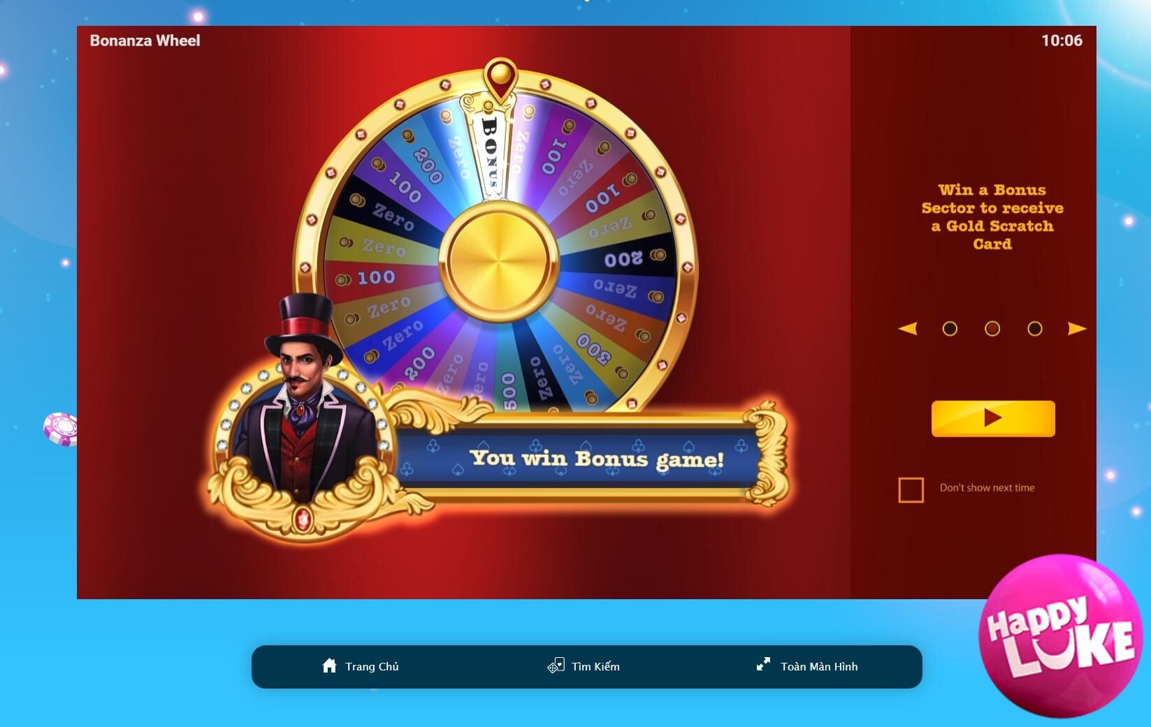 Điểm qua những kinh nghiệm hay khi chơi Bonanza Wheel Happyluke 